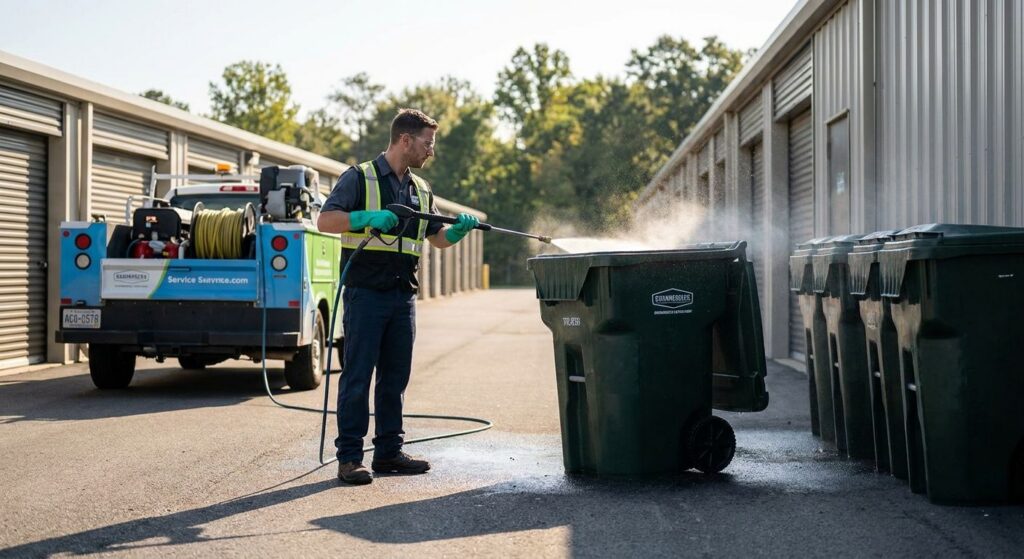 Best trash bin cleaning service for storage unit facilities